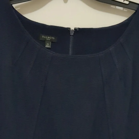 Talbots Navy Blue Dress Size 2X - Picture 3 of 6